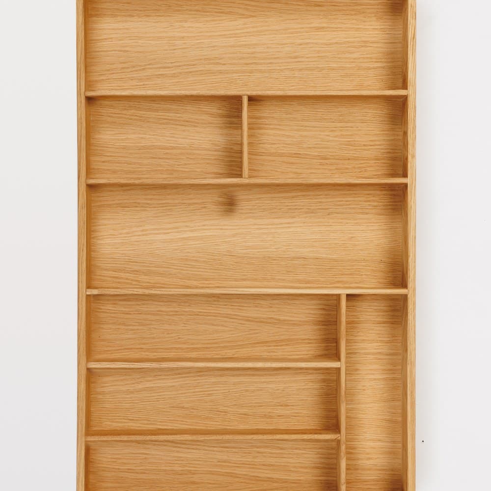 Лоток-органайзер для столовых приборов из дуба, 8 отделений, 62,2×42 (Blum Legrabox 500)